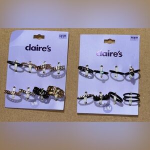 Claires Women’s Rings Size S/M Lot Of 16 NEW 2 Packages